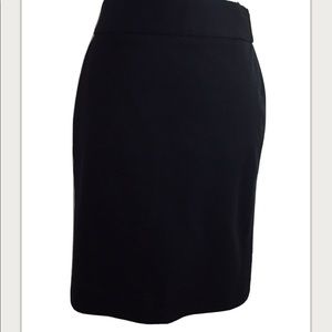 Banana Republic Black Career Pencil Skirt Sz 2